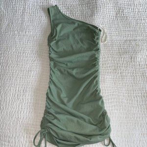 One Shoulder Cotton Dress - Small